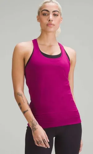 lululemon athletica NWT Swiftly Tech Racerback Tank Top 2.0 Magenta Purple 10 thumbnail 1