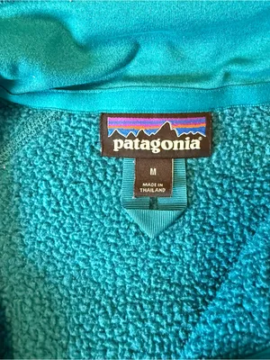 Patagonia Teal Half-Zip Turtleneck Pullover thumbnail 4