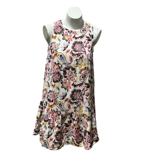 LOFT Women's Paisley Floral Swing Dress Size 2 Standard Knee Length Sleeveless thumbnail 10