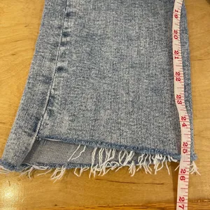 MOTHER‎ The Insider Crop Step Fray Jeans Light Wash Distressed Size 24 thumbnail 13