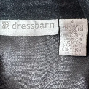 Vintage 90s DressBarn Velvet Embroidered‎ Christmas Button Up Vest Top Black XL thumbnail 10