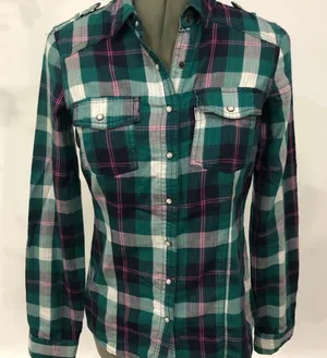 Garage plaid blouse thumbnail 1
