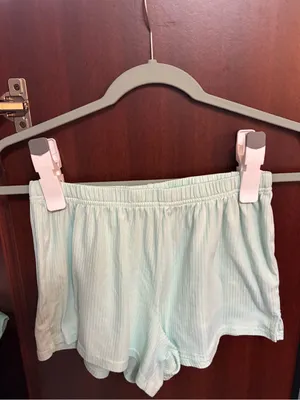 Women’s Nine West Brand Light Mint Short Sleeve Pocket Tee Sleepwear Set Size S thumbnail 5