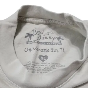 Bad Bunny Shirt Size XL Bad Bunny World's Hottest Tour 2022 Un Verano Sin Ti Tee Concert Tee Unisex thumbnail 9