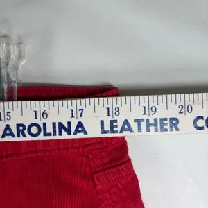 Universal Thread Womens Red‎ Corduroy Mini Skirt Size 12 Cotton 5-Pocket Classic thumbnail 4