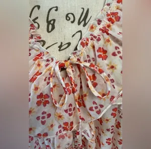 NWT Free People Fearless Floral Ruffle Tank Top Size S 🌸 thumbnail 12