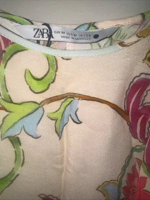 ZARA PRINTED FLOWING DRESS SIZE M Multicolored | 7933/029 BLOGGERS FAVOURITE thumbnail 4