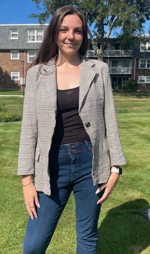 Boohoo plaid blazer thumbnail 1
