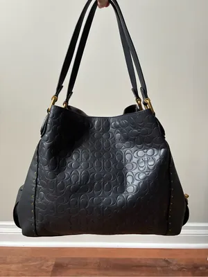 Coach Edie Shoulder Bag 31 In Signature Leather With Rivets thumbnail 5