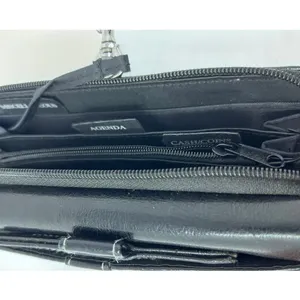 Women's‎ Black Wallet with Silver Buckle Front Lots of Compartments thumbnail 6