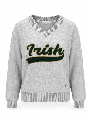 Varsity Spirit Irish V-Neck Sweater XS Green Gold thumbnail 2