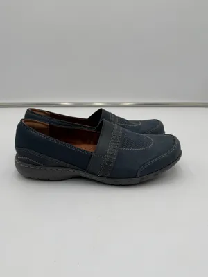 Cobb Hill Womens 9 Blue Gray Slip On Comfort Walking Shoes Loafers EU 40 thumbnail 4