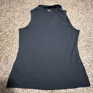 Under Armour Womens Zinger Sleeveless Golf Polo Shirt Black HeatGear XL New thumbnail 4