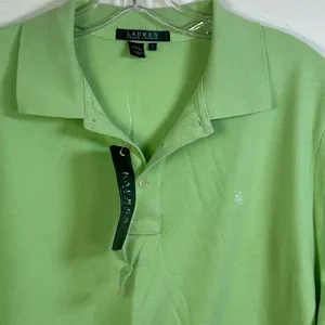 Lauren Ralph Lauren Woman Somerset Green Polo Shirt 1X NWT‎ thumbnail 3