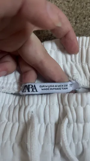 Zara Sweatpants White  thumbnail 2
