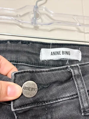 Anine Bing Low Rise Skinny Jeans Faded Black Size 24 thumbnail 7