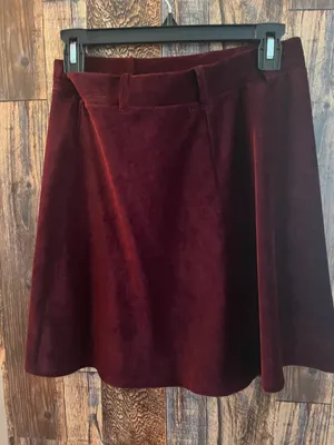 Altar’d State Maroon Lightweight Corduroy Skirt Size medium (bg2) thumbnail 3