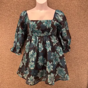 Milkmaid‎ Mini Dress Blue Brown Large thumbnail 2