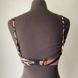 Beach Riot sz S tiger print‎ brown black bralette thumbnail 5