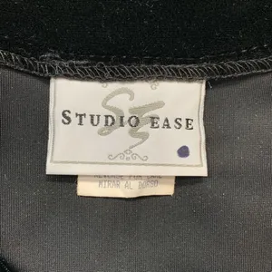 Vintage Studio Ease Black Velvet Babydoll Waist‎ Sleeveless Vneck Maxi Dress thumbnail 6