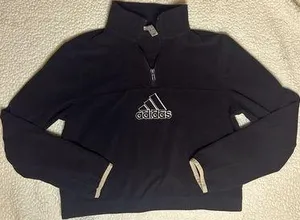 Adidas Black Quarter-Zip Pullover thumbnail 1