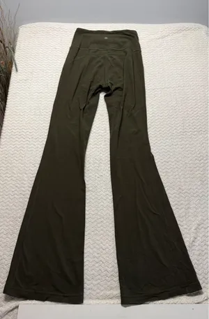 Lululemon Groove Super High-Rise Flared Pant 4 Dark Olive Nulu Yoga Leggings thumbnail 1