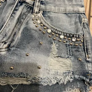 Mid Waist Booty Shorts Mid Rise Denim Shorts Jeans Shorts Summer Pants Stretch thumbnail 4