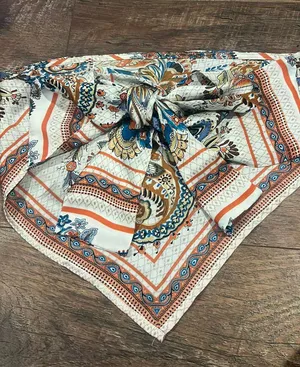 Shein Strapless tie patterned top thumbnail 1