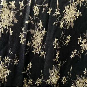 Floral Maxi Skirt in Black Beige Size 8 NWT Vintage thumbnail 8