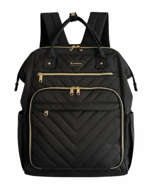 Kuosdaz Laptop Backpack 15.6"Travel with USB Charging Port Black Business Tech thumbnail 1