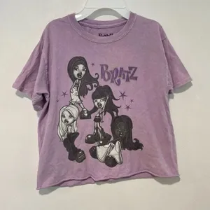 Bratz Graphic Tee | Purple Y2K Baby Tee | Size XS thumbnail 1