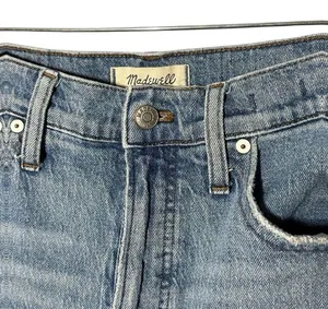 Madewell Womens The Perfect Vintage Straight Jean in Hoye Wash Size 28 MSRP $128 thumbnail 6
