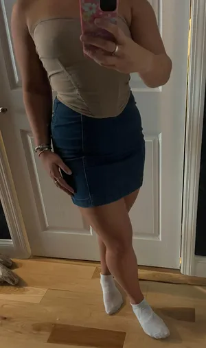 Free People Denim Skirt thumbnail 2