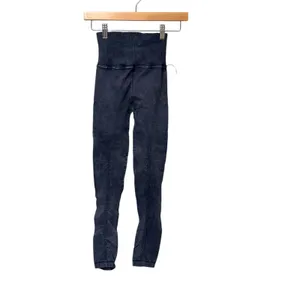 Free People Movement Good Karma Seamless Leggings Black Acid Wash XS/S thumbnail 4