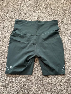 Lululemon Base Pace High-Rise Reflective Short 8" size 12 thumbnail 2