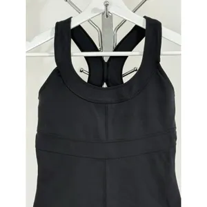 Athleta Women’s Black Tank Top Racerback Cutout Yoga Workout Activewear Size S thumbnail 3