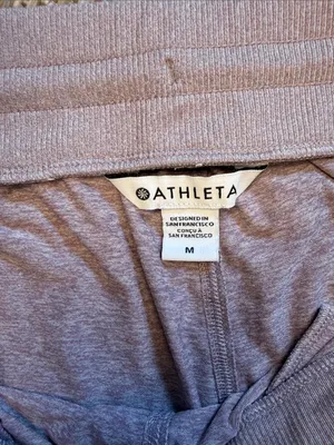 Athleta Soft Drawstring Joggers - Mauve thumbnail 2