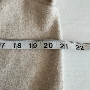 Zara Buttoned soft coat Sand size large shacket trench thumbnail 11