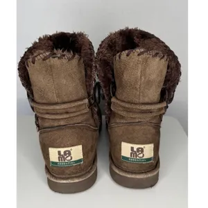 1990s–2000s Lamo Essential Shearling Suede Button Boots 7.5/8 Brown thumbnail 12