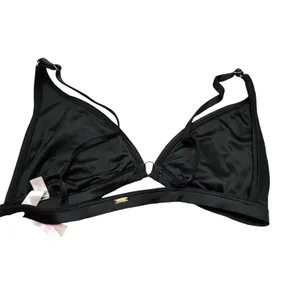 Pink by Victoria's Secret Black Bralette W/ Embroidered Flowers Size: L thumbnail 2