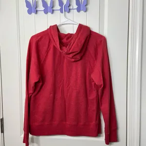 EUC Disney Parks‎ authentic women’s red Mickey Mouse patch full zip sweatshirt M thumbnail 7