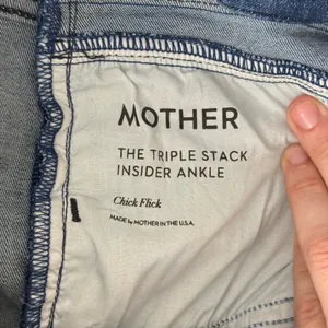 Mother The Triple Stack Insider Ankle Jeans Womens 29 Blue Chick Flick High Rise thumbnail 7