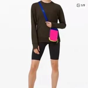 Lululemon Easy Access Crossbody Bag Pink Highlight Cerulean Blue Highlight Yello thumbnail 2