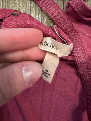 Eberjey Women's Naya Chemise Slip In Raspberry XL thumbnail 3