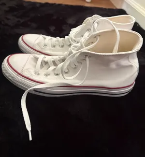 White Converse High-Top Sneakers thumbnail 1