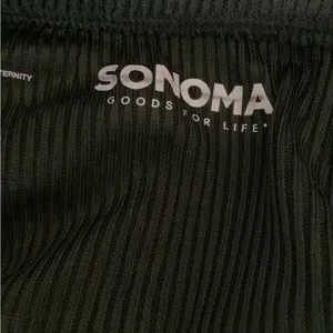 Sonoma Maternity Size S Goods For Life Black Over-The-Belly Wide Leg Pants. New thumbnail 6