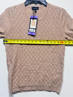 Well Worn Ladies' Pointelle Short Sleeve Sweater NWT thumbnail 2