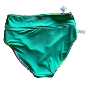 NWT Old Navy Teal World High-Waisted Bikini Swim Floral Quick Drying SZ S #1211 thumbnail 8