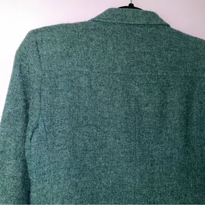 VTG Prophecy S Blazer 100% Wool Collar 3 Button Pockets Blue thumbnail 6