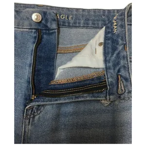 American Eagle Jeans Womens 8 Curvy Mom Jean 90s Distressed Light High Rise Blue thumbnail 11
